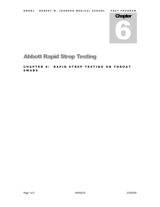 Abbott Strep A - 03-05-02