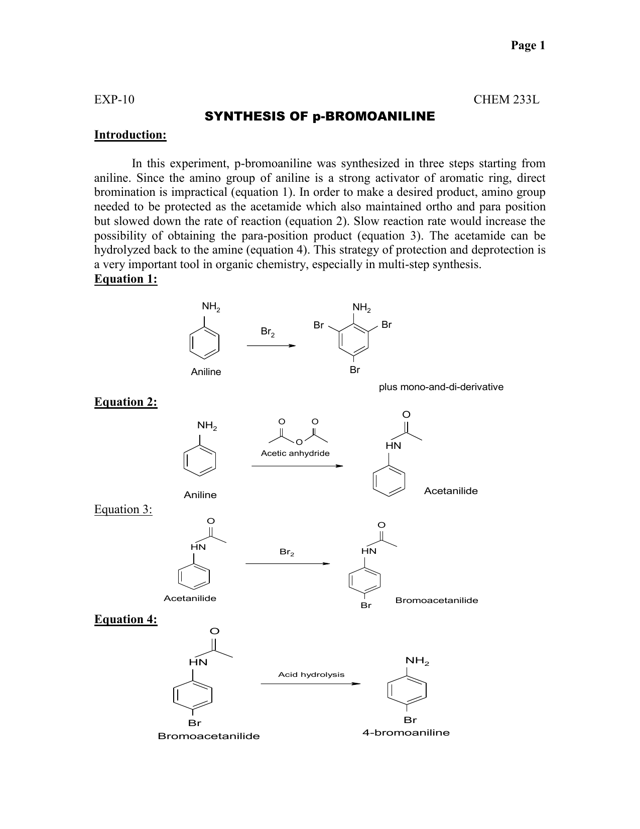 p bromoacetanilide density