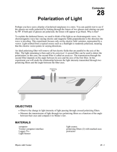 28 Polarization of Light