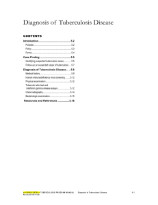 Diagnosis of Tuberculosis Disease