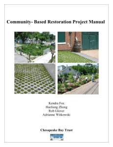 Community Based Restoration Project Manual