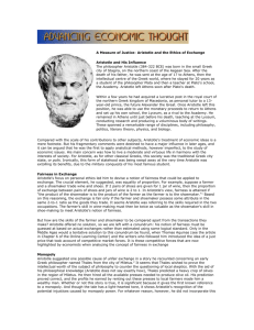 A Measure of Justice: Aristotle and the Ethics of Exchange