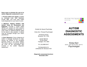 Four ways to minimise the cost of an autism diagnostic assessment