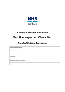 Sedation Practice Checklist