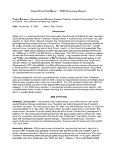 Grass Pond Eel Ramp: 2008 Summary Report