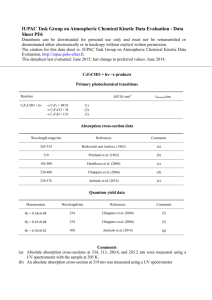 Data Sheet PF6 - IUPAC Task Group on Atmospheric Chemical