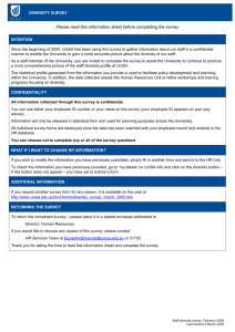 Diversity survey form - University of South Australia