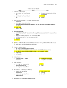 Unit 5 Review sheets