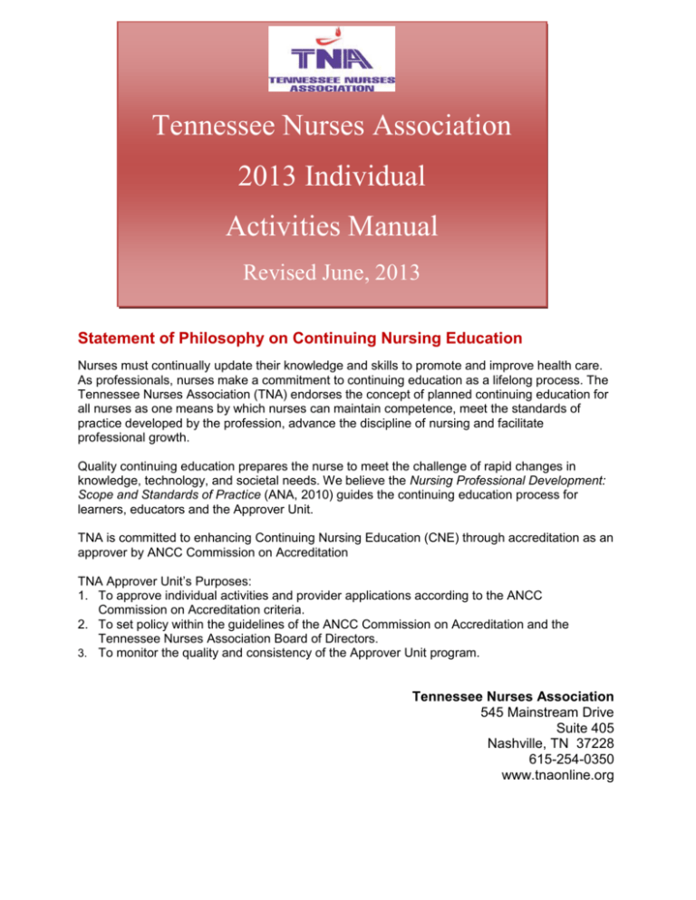 Tennessee Nurses Association