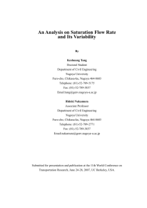 A variability analysis on saturation headway and