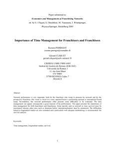 AN APPLICATION OF SURVIVAL ANALYSIS