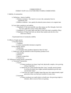Communities IV Energy FLow