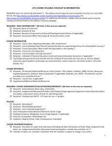 syllabus checklist