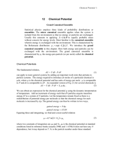 Chemical Potentials