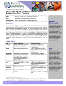 Overview - Product Stewardship Institute