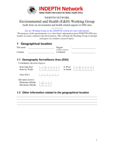 Environment and Health - Final Site audit