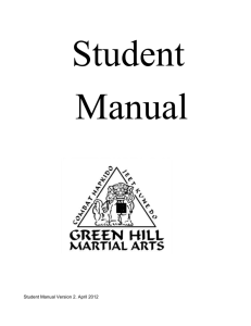 Student_Manual - Green Hill Martial Arts