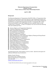 Linear Reference Survey Summary