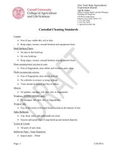 Custodial Cleaning Standards