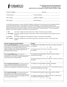 Field Placement Assessment Form C
