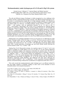 Mechanochemistry under hydrogen gas of Li-N-H and Li-Mg-N