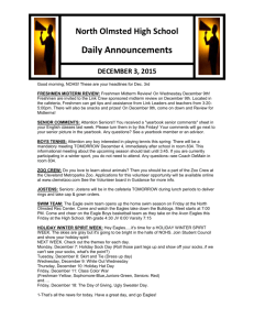Announcements 12-3-15 - North Olmsted City Schools