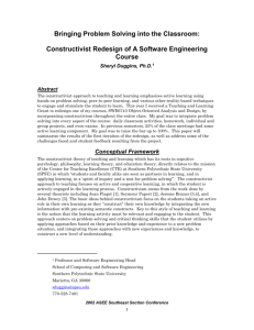 Bringing Problem Solving into the Classroom: - at www.asee