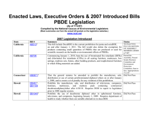 PBDE.Legislation.Laws.Website