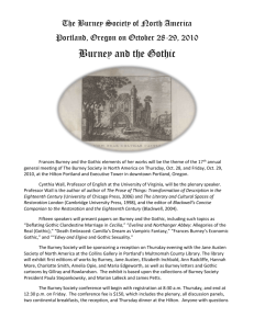 The Burney Society of North America Portland, Oregon on October