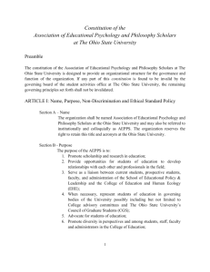 Constitution of the Association of Educational Psychology and