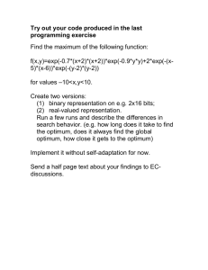 Try out your code produced in the last programming exercise