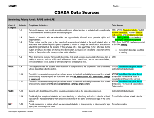 CSADA Data Sources