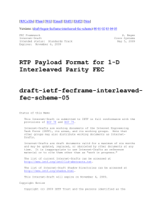 Versions: (draft-begen-fecframe-interleaved-fec