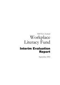 Workplace Literacy Fund
