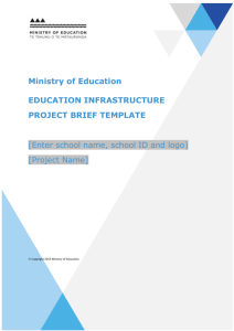 education infrastructure project brief template