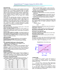 QuantiChrom™ Copper Assay Kit