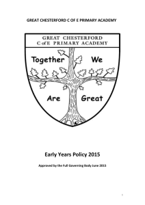 introduction - Great Chesterford C of E Primary Academy