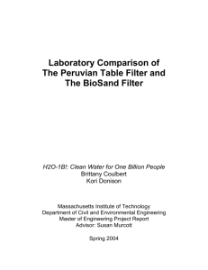 H2O-1B - Clean Water for 1 Billion People - Final Report
