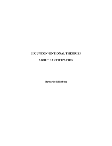 six unconventional theories - Organization of American States