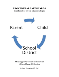Procedural Safeguards - Mississippi Department of Education
