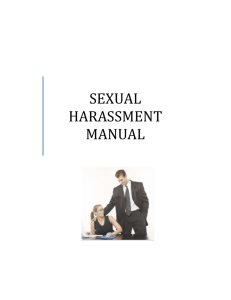 SEXUAL HARASSMENT MANUAL - Digital