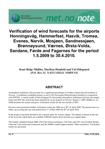 4.1 Verification of horizontal wind forecasts against SYNOP reports