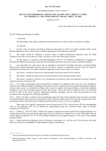 F.240-6 - Signal-to-interference protection ratios for various