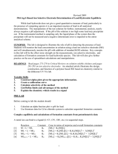 PbS ion selective electrode