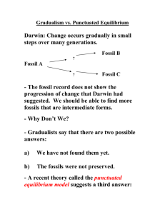 Unit 1 Notes #10 Gradualism vs Punctuated Equilibrium