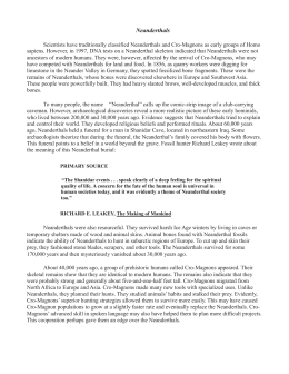 Neanderthals - MrDowling.com