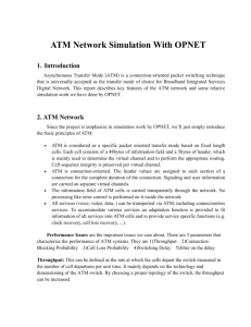 ATM Network Simulation With OPNET