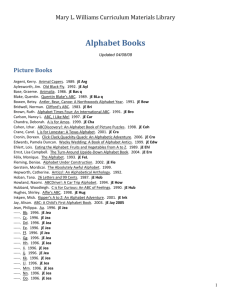 Alphabet Books - Library Home