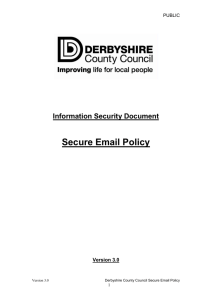 Secure email policy