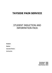 TAYSIDE PAIN SERVICES - cppsu